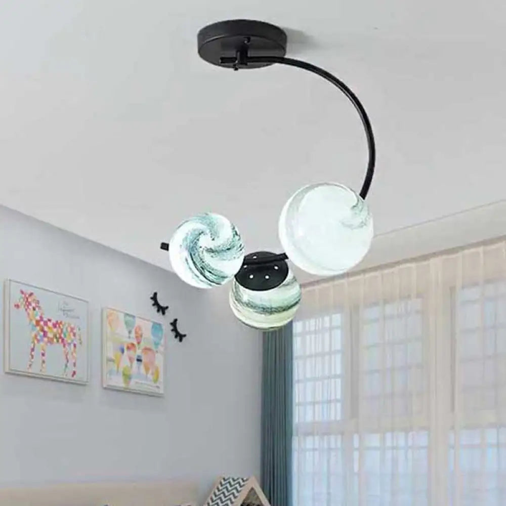 Mid - Century Modern Chandeliers for Vintage AppealMid - Century Modern Chandeliers for Vintage AppealModern Hand Blown Glass Ball Ceiling Lamp - Semi Flush Mount Lighting (3/5 Lights) in Black/White Mid - Century Modern Chandeliers for Vintage AppealMid - Century Modern Chandeliers for Vintage AppealModern Hand Blown Glass Ball Ceiling Lamp - Semi Flush Mount Lighting (3/5 Lights) in Black/White