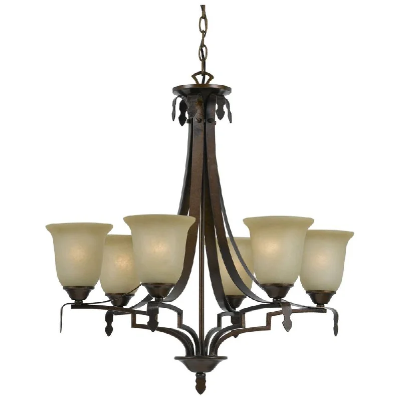 Chandeliers with Adjustable Height for Custom InstallationChandeliers with Adjustable Height for Custom InstallationCal Lighting FX-3506/6 60W X 6 Dabois 6 Light Chandelier
