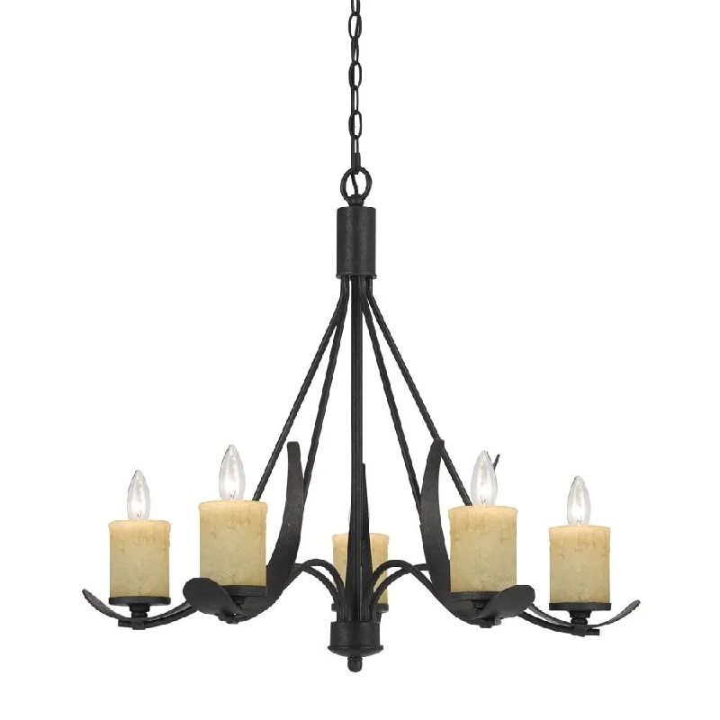 Chandeliers with Metal Frames in Copper FinishChandeliers with Metal Frames in Copper FinishCal Lighting FX-3561/5 5 Light Morelis Chandelier