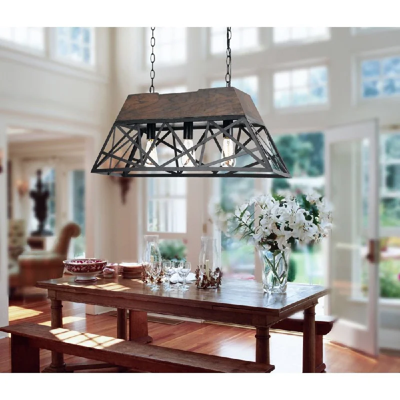 Modern Crystal Chandeliers for Contemporary HomesModern Crystal Chandeliers for Contemporary HomesCal Lighting FX-3585-3 60W X 3 Antonio Wood Chandelier