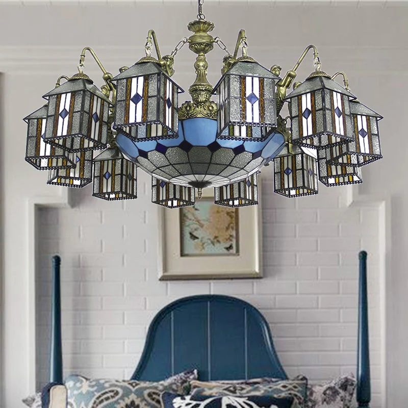 Chandeliers with Venetian Glass for a Luxurious LookChandeliers with Venetian Glass for a Luxurious LookHanging Lodge Chandelier with Mermaid Stained Glass Pendant for Hotel Elegance