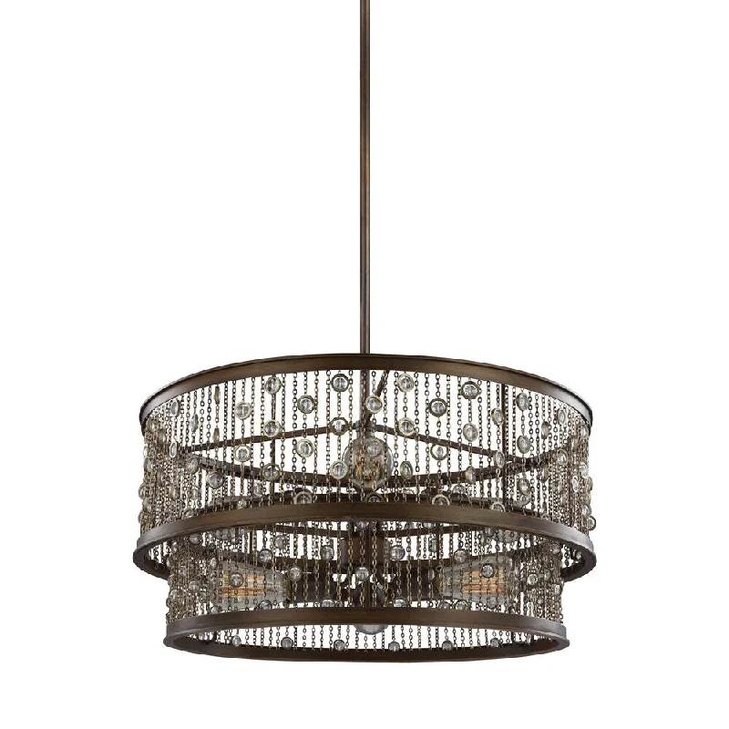 Industrial Iron Chandeliers for Loft - Inspired SpacesIndustrial Iron Chandeliers for Loft - Inspired SpacesFeiss 6-light Chestnut Bronze Chandelier