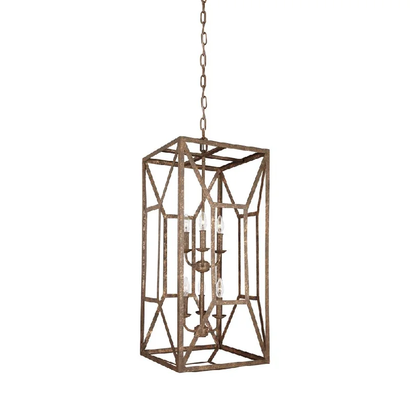 Chandeliers with Pendant Lights for a Stylish LookChandeliers with Pendant Lights for a Stylish LookFeiss Marquelle 6 Light Distressed Goldleaf Chandelier