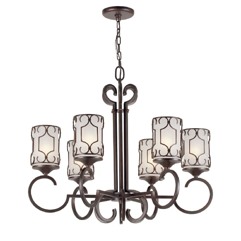 Small Chandeliers for Compact RoomsSmall Chandeliers for Compact RoomsForte 2584-06-32 Chandelier Light - Antique Bronze