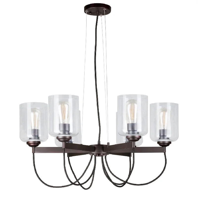 Large Chandeliers for Grand Halls and FoyersLarge Chandeliers for Grand Halls and FoyersForte 2630-06-32 Chandelier Light - Antique Bronze
