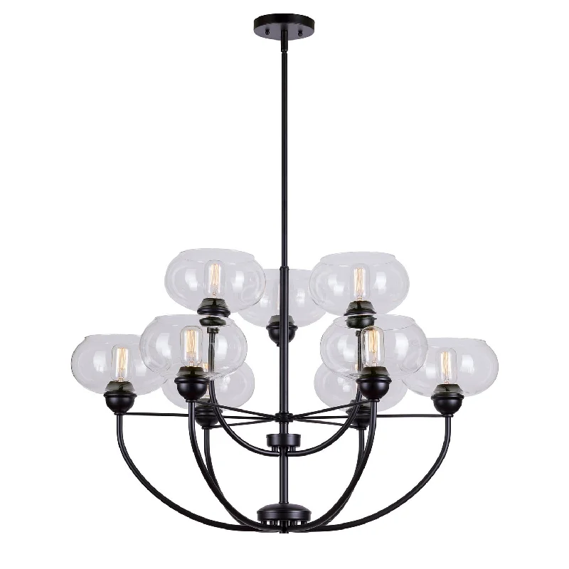 Chandeliers with Metal Frames in Gold FinishChandeliers with Metal Frames in Gold FinishForte Cameron 2732-09-04 Chandelier Light - Black Chandeliers with Metal Frames in Gold FinishChandeliers with Metal Frames in Gold FinishForte Cameron 2732-09-04 Chandelier Light - Black