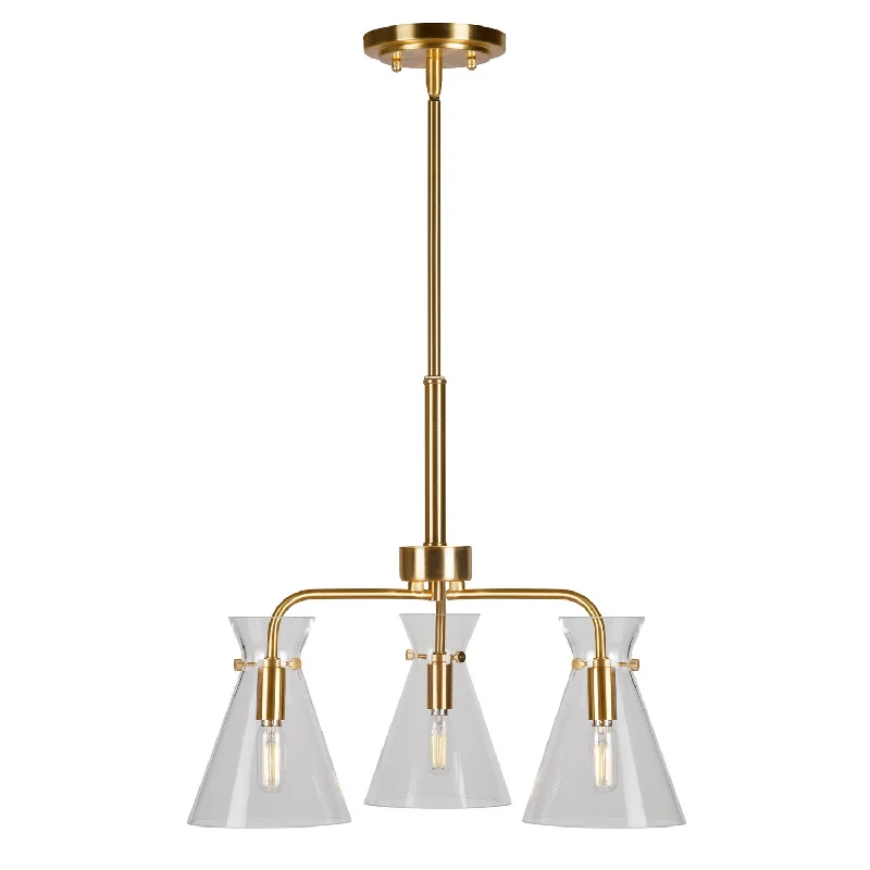 Victorian - Inspired Chandeliers with Ornate DetailsVictorian - Inspired Chandeliers with Ornate DetailsForte Beaker 2733-03-12 Chandelier Light - Soft Gold
