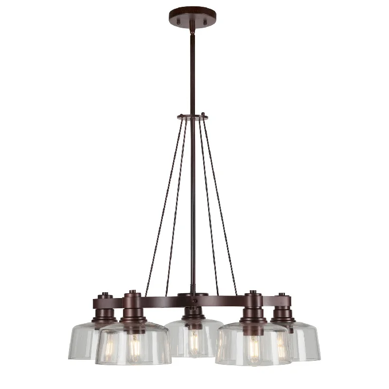 Incandescent Chandeliers for a Warm and Traditional GlowIncandescent Chandeliers for a Warm and Traditional GlowForte Acopa 2735-05-32 Chandelier Light - Antique Bronze