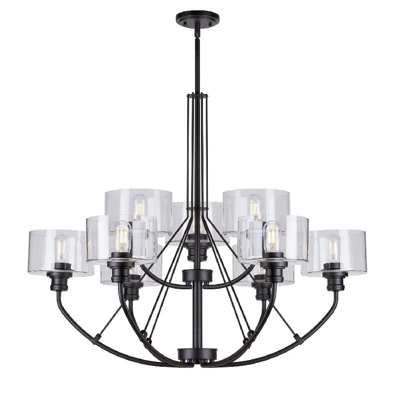 Chandeliers for Dining Rooms to Set the Mood for MealsChandeliers for Dining Rooms to Set the Mood for MealsForte Zane 2748-09-04 Chandelier Light - Black Chandeliers for Dining Rooms to Set the Mood for MealsChandeliers for Dining Rooms to Set the Mood for MealsForte Zane 2748-09-04 Chandelier Light - Black
