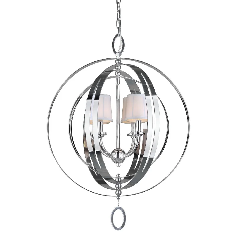 Large Chandeliers for Grand Halls and FoyersLarge Chandeliers for Grand Halls and FoyersForte 7039-04-05 Chandelier Light - Chrome