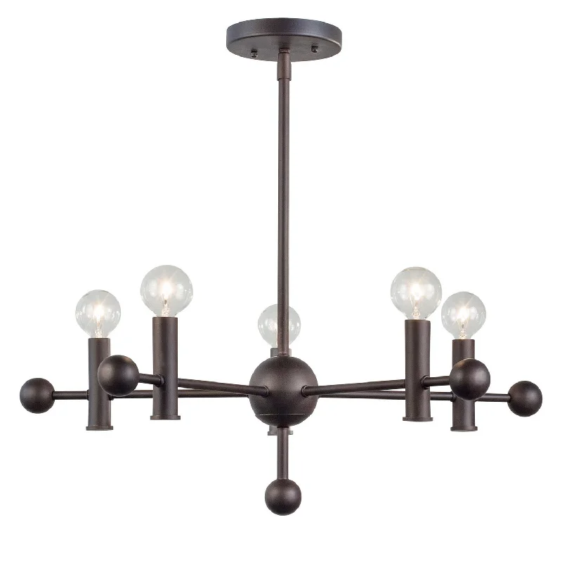 Victorian - Inspired Chandeliers with Ornate DetailsVictorian - Inspired Chandeliers with Ornate DetailsForte 7058-05-32 Chandelier Light - Antique Bronze