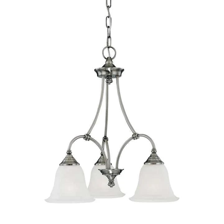 Mid - Century Modern Chandeliers for Vintage AppealMid - Century Modern Chandeliers for Vintage AppealHarmony 3-Light Chandelier in Satin Pewter