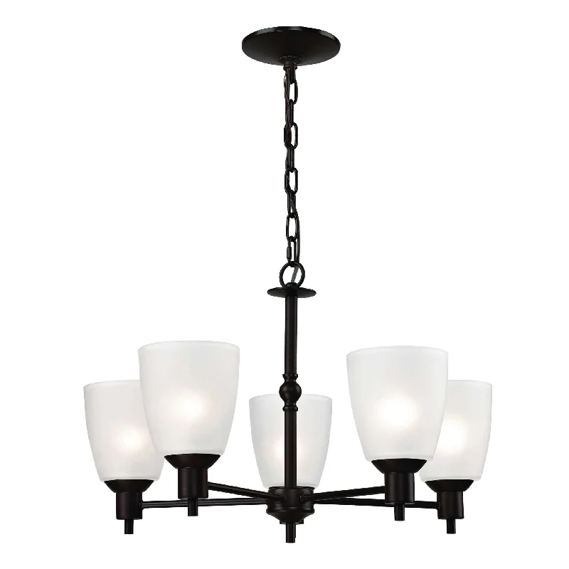 Oversized Chandeliers as a Statement Piece in Living RoomsOversized Chandeliers as a Statement Piece in Living RoomsJackson 5-Light Chandelier in in Oil Rubbed Bronze with White Glass