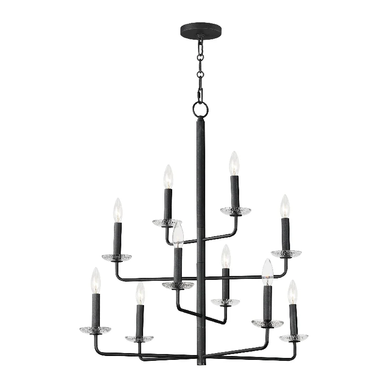 Chandeliers with Candle - Style Bulbs for a Classic AestheticChandeliers with Candle - Style Bulbs for a Classic AestheticMadeira 10-Light Chandelier