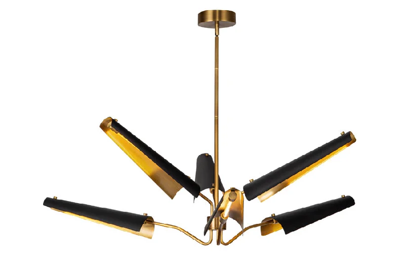 Chandeliers with Metal Frames in Bronze FinishChandeliers with Metal Frames in Bronze FinishAlora Lighting OSORIO CH347646 Chandelier