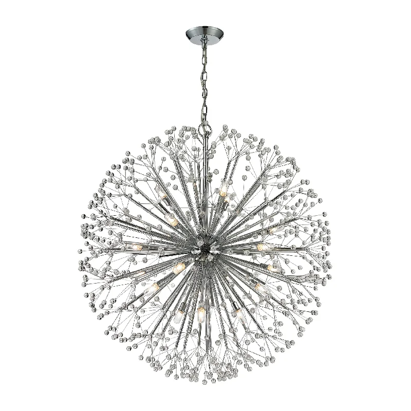 Mid - Century Modern Chandeliers for Vintage AppealMid - Century Modern Chandeliers for Vintage AppealStarburst 19-Light Chandelier in Polished Chrome ELK Lighting 11547/19 Mid - Century Modern Chandeliers for Vintage AppealMid - Century Modern Chandeliers for Vintage AppealStarburst 19-Light Chandelier in Polished Chrome ELK Lighting 11547/19