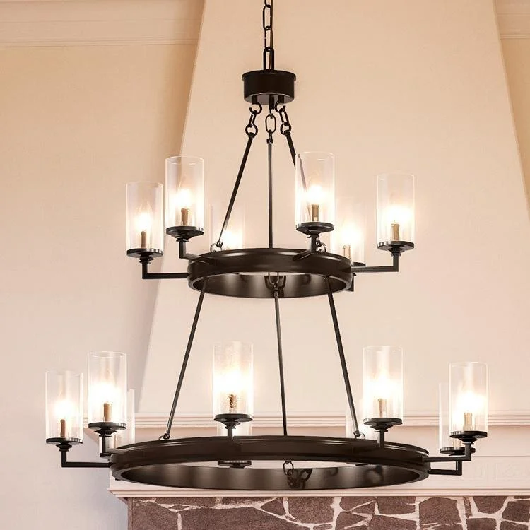 Chandeliers with Candle - Style Bulbs for a Classic AestheticChandeliers with Candle - Style Bulbs for a Classic AestheticUHP2893 Rustic Chandelier, 40-3/8" x 47-1/8", Charcoal Finish, Livorno Collection Chandeliers with Candle - Style Bulbs for a Classic AestheticChandeliers with Candle - Style Bulbs for a Classic AestheticUHP2893 Rustic Chandelier, 40-3/8" x 47-1/8", Charcoal Finish, Livorno Collection