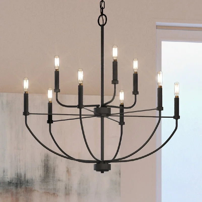 Chandeliers for High Ceilings to Fill Vertical SpaceChandeliers for High Ceilings to Fill Vertical SpaceUHP3975 Modern Farmhouse Chandelier 27''H x 28''W, Midnight Black Finish, Armidale Collection Chandeliers for High Ceilings to Fill Vertical SpaceChandeliers for High Ceilings to Fill Vertical SpaceUHP3975 Modern Farmhouse Chandelier 27''H x 28''W, Midnight Black Finish, Armidale Collection