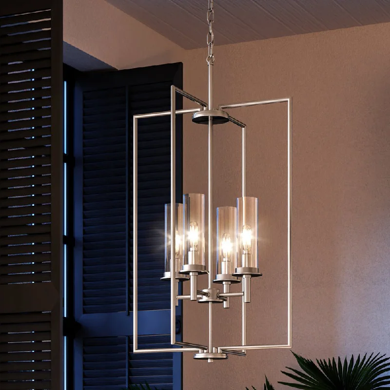 Victorian - Inspired Chandeliers with Ornate DetailsVictorian - Inspired Chandeliers with Ornate DetailsUHP3984 New Traditional Chandelier 31.75''H x 18''W, Brushed Nickel Finish, Griffith Collection Victorian - Inspired Chandeliers with Ornate DetailsVictorian - Inspired Chandeliers with Ornate DetailsUHP3984 New Traditional Chandelier 31.75''H x 18''W, Brushed Nickel Finish, Griffith Collection