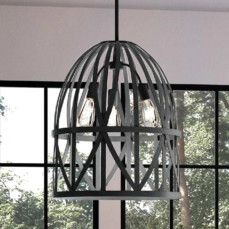 Chandeliers with Candle - Style Bulbs for a Classic AestheticChandeliers with Candle - Style Bulbs for a Classic AestheticUHP4123 Farmhouse Chandelier 25.25''H x 20.875''W, Black Oak Finish, Bairnsdale Collection