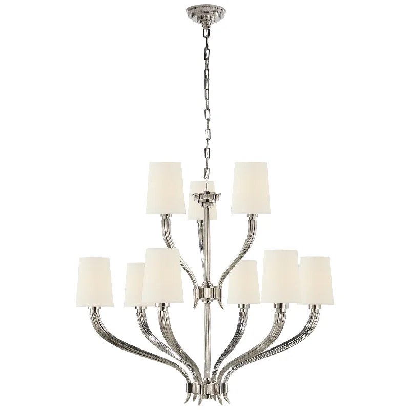 Chandeliers for High Ceilings to Fill Vertical SpaceChandeliers for High Ceilings to Fill Vertical SpaceRuhlmann Nine Light Chandelier