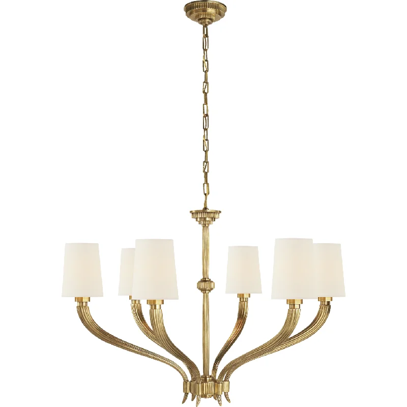 Chandeliers with Metal Frames in Bronze FinishChandeliers with Metal Frames in Bronze FinishRuhlmann Large Chandelier