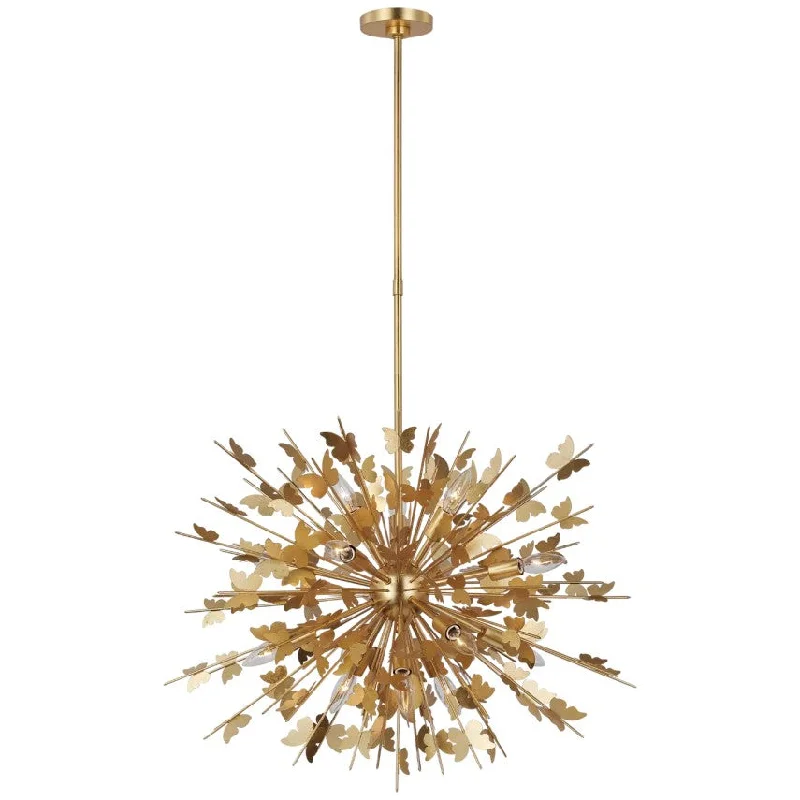 Chandeliers with Metal Frames in Black FinishChandeliers with Metal Frames in Black FinishFarfalle LED Chandelier