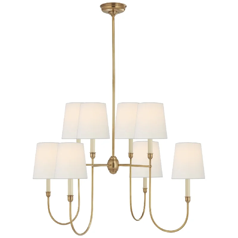 Chandeliers with Clear Crystal for a Sparkling EffectChandeliers with Clear Crystal for a Sparkling EffectVendome Eight Light Chandelier