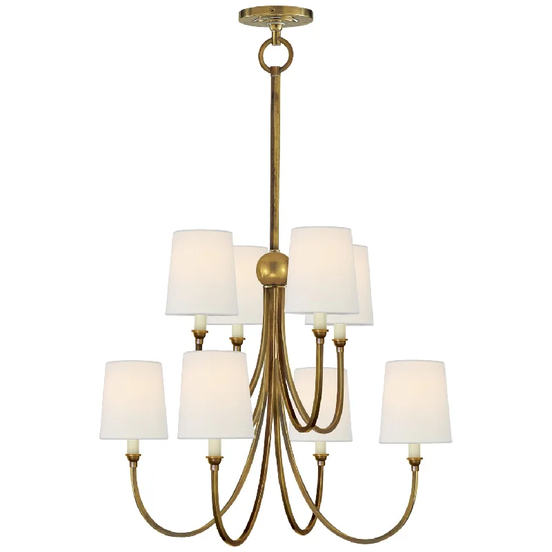 Chandeliers with Adjustable Height for Custom InstallationChandeliers with Adjustable Height for Custom InstallationReed Eight Light Chandelier