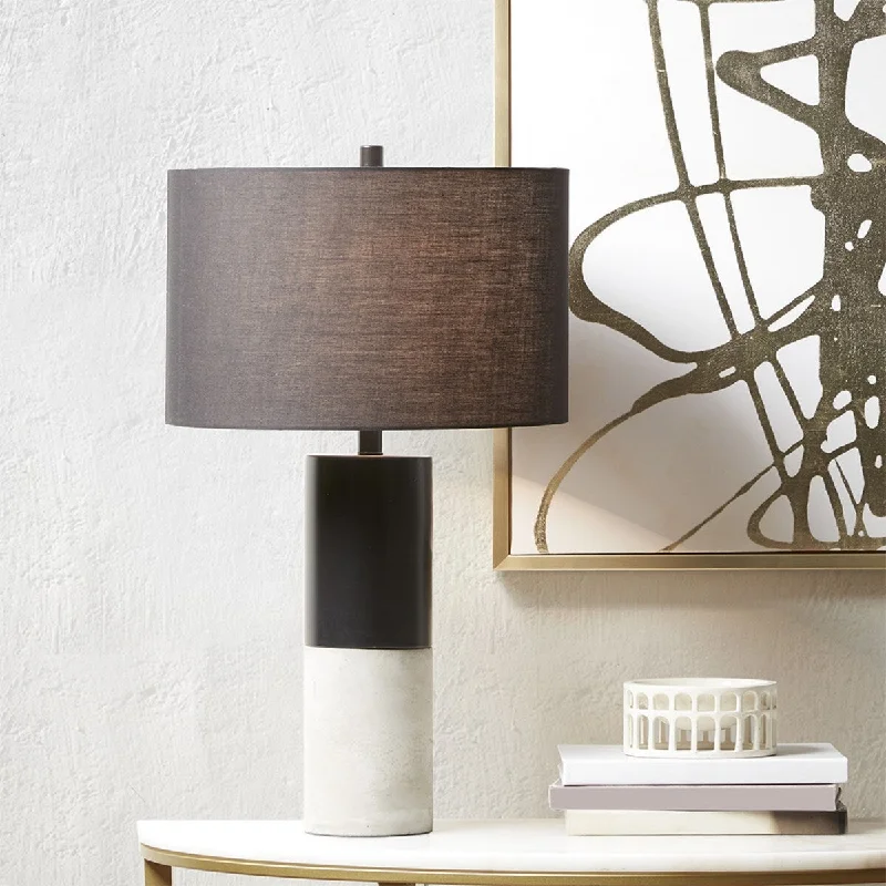 industrial style table lamps with exposed bulbs for loft apartmentsindustrial style table lamps with exposed bulbs for loft apartments28" Modern Concrete Living Room Table Lamp