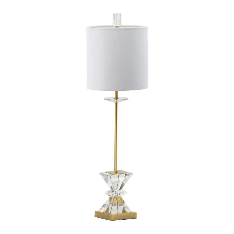 metal table lamps with a matte black finish for a sleek appearancemetal table lamps with a matte black finish for a sleek appearanceA&B Home 33-inch Gold and Crystal Buffet Lamp