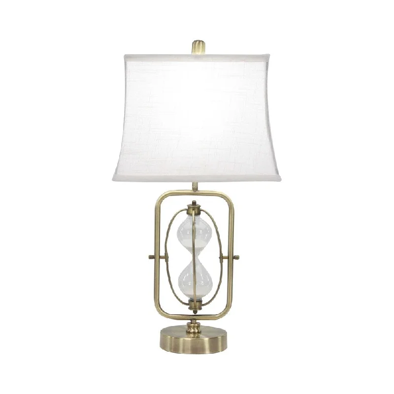 wooden table lamps with natural grain for a warm and organic feelwooden table lamps with natural grain for a warm and organic feelContemporary White Iron Sand Timer Table Lamp