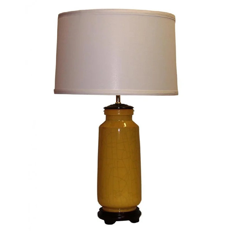marble table lamps with a luxurious veined pattern for high end decormarble table lamps with a luxurious veined pattern for high end decorCrown Lighting 1-light Yellow Crackle Ceramic Table Lamp