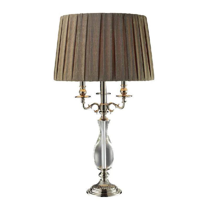 crystal table lamps with dazzling prisms for a glamorous effectcrystal table lamps with dazzling prisms for a glamorous effectDeshler 1-light Crystal/ Polished Nickel Table Lamp