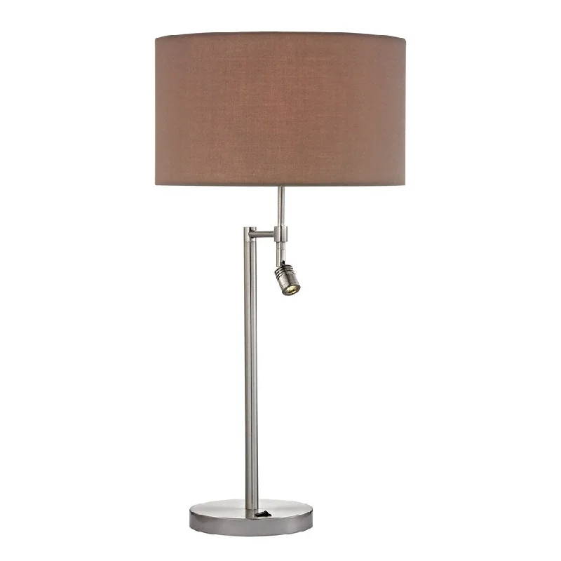 marble table lamps with a luxurious veined pattern for high end decormarble table lamps with a luxurious veined pattern for high end decorDimond Beaufort 1-light Satin Nickel Table Lamp With Led Lamp