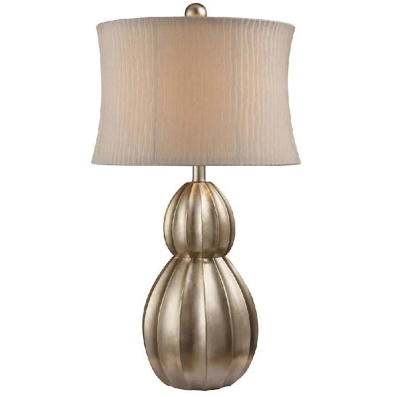 leather table lamps with a distressed texture for a rugged charmleather table lamps with a distressed texture for a rugged charmDimond Lighting Donora 1-light Antique Silver Leaf Table Lamp
