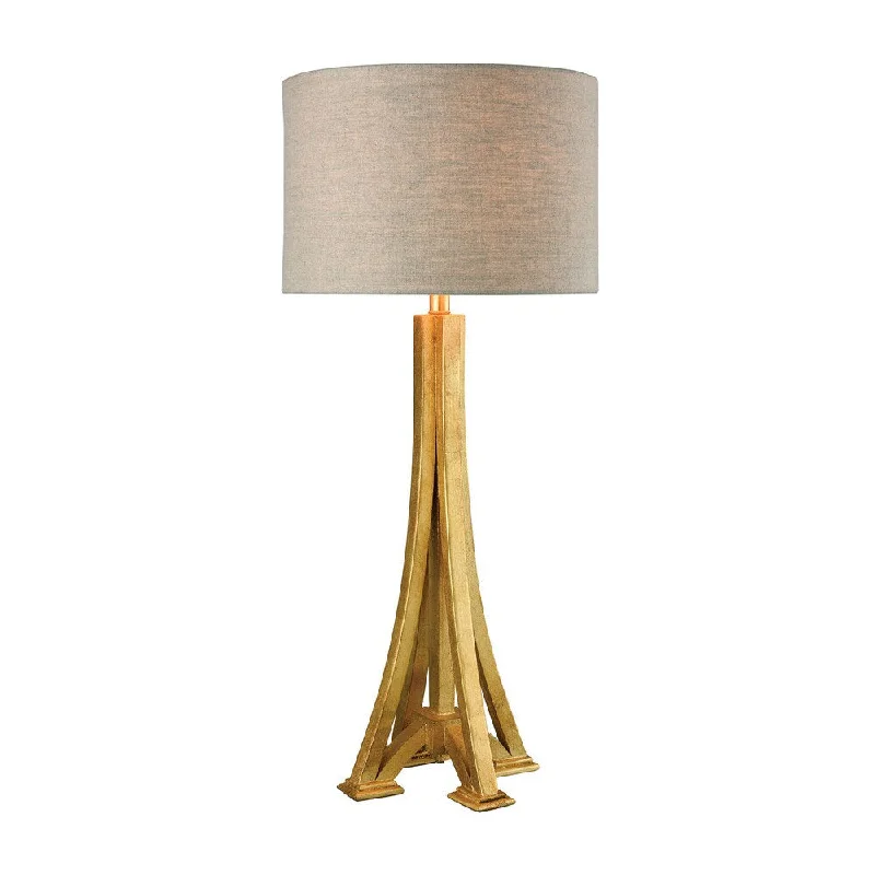 leather table lamps with a distressed texture for a rugged charmleather table lamps with a distressed texture for a rugged charmDimond Lighting L'Expo Antique Gold Leaf Wood/Metal Table Lamp