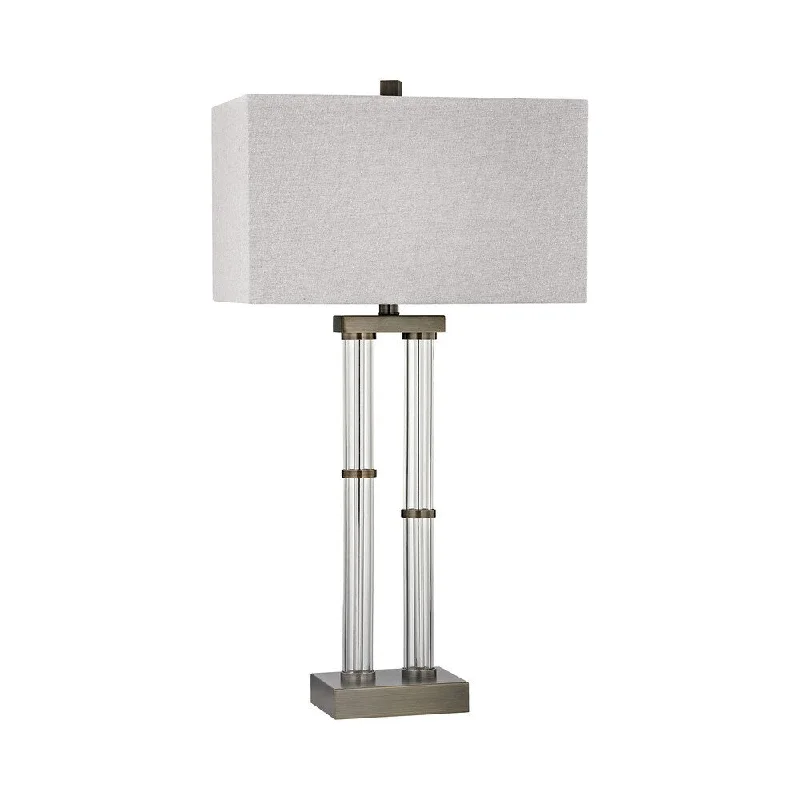 glass table lamps with a frosted surface for soft light diffusionglass table lamps with a frosted surface for soft light diffusionDimond Lighting Throughline Silver Metal and Glass Table Lamp