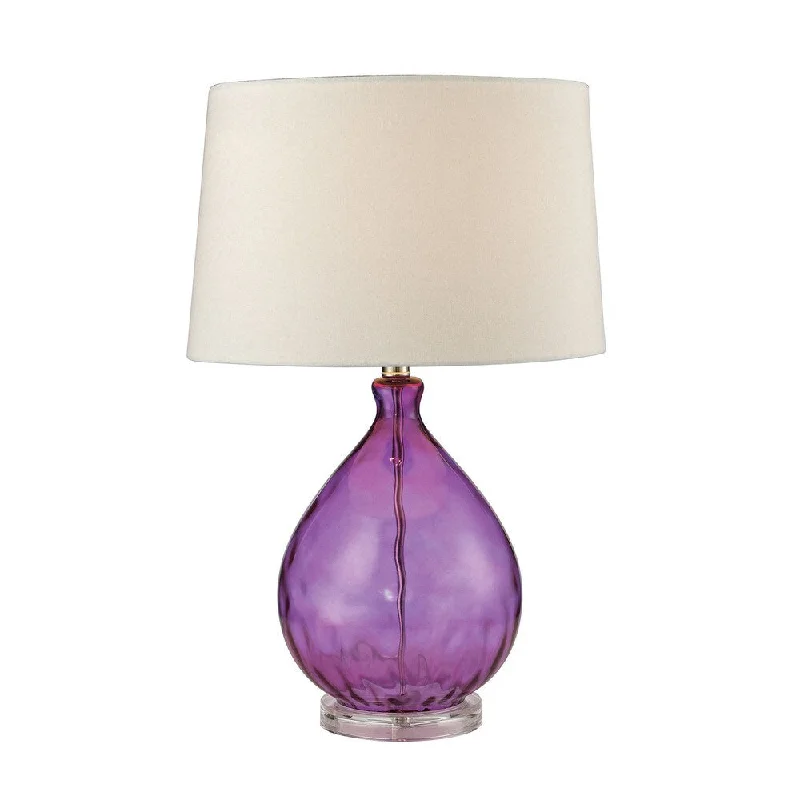 marble table lamps with a luxurious veined pattern for high end decormarble table lamps with a luxurious veined pattern for high end decorDimond Wayfarer Glass Purple Table Lamp