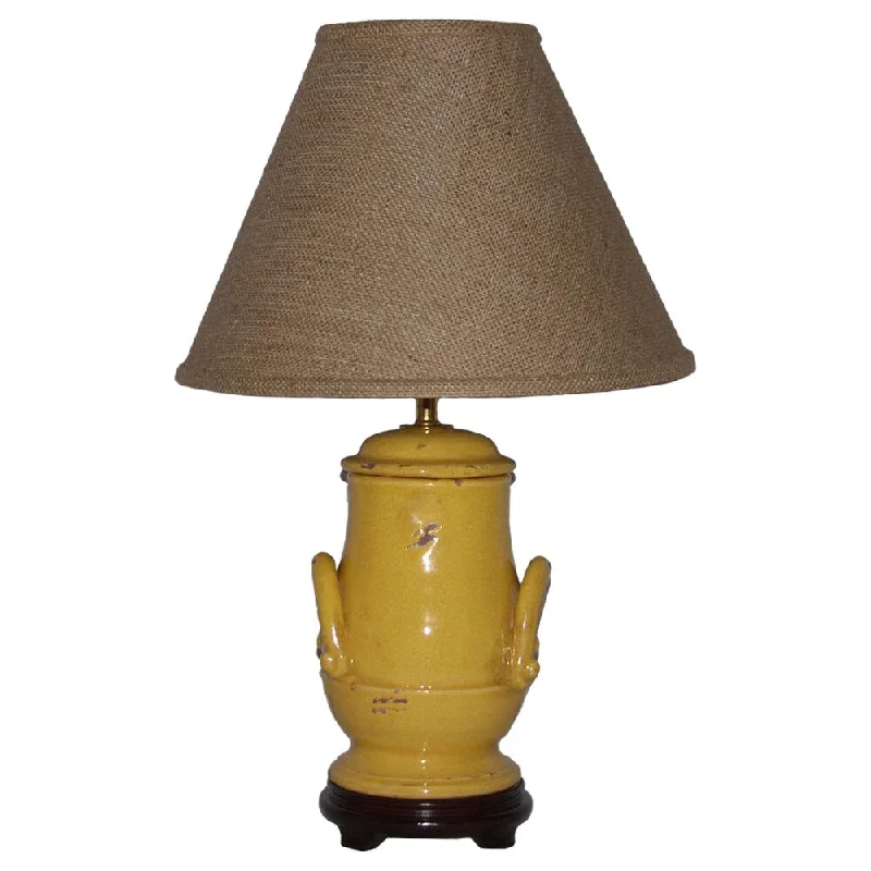ceramic table lamps with hand painted designs for an artistic touchceramic table lamps with hand painted designs for an artistic touchDistressed Honey Mustard Handle Table Lamp