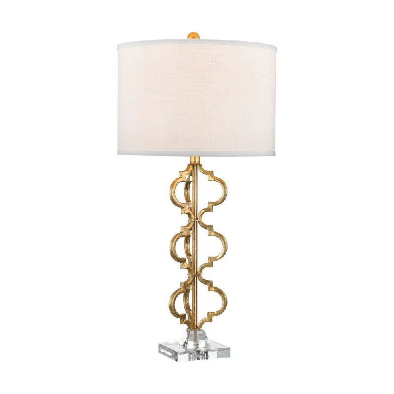 mid century modern table lamps with iconic designs for a stylish studymid century modern table lamps with iconic designs for a stylish studyElk Home Castile Gold Leaf With White Linen Shade 1 Light Table Lamp