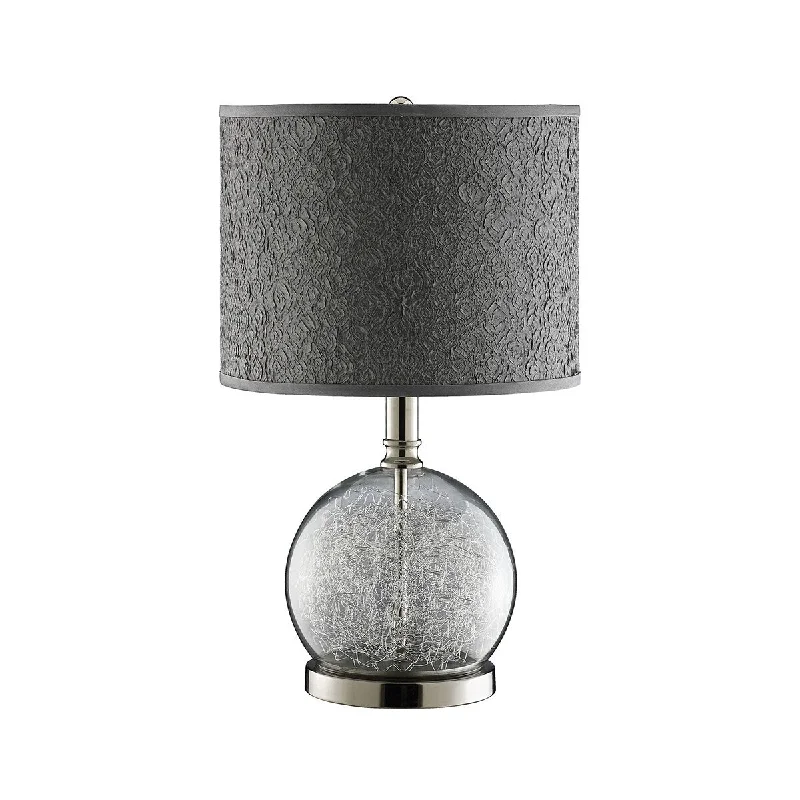 modern minimalist table lamps for contemporary living roomsmodern minimalist table lamps for contemporary living roomsElk Home Filament Clear With Wrinkled Gray Faux Silk Shade Table Lamp