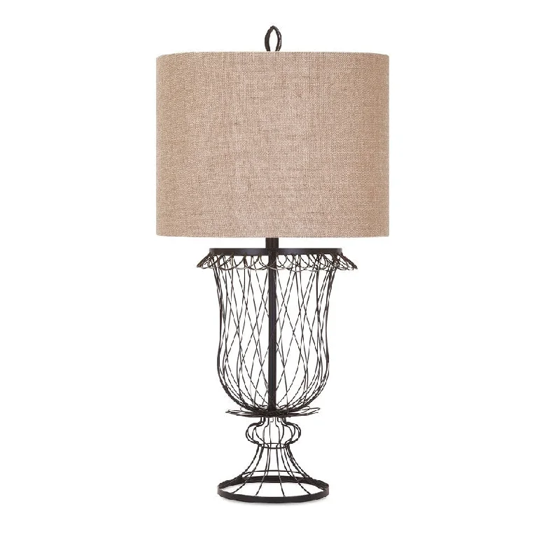 crystal table lamps with dazzling prisms for a glamorous effectcrystal table lamps with dazzling prisms for a glamorous effectErika Wire Urn Lamp