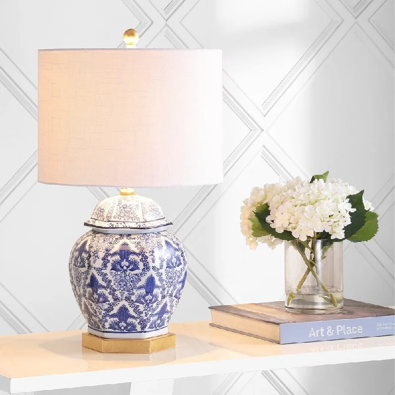 bohemian table lamps with colorful patterns for eclectic bedroomsbohemian table lamps with colorful patterns for eclectic bedroomsGretchen 25" Ginger Jar Ceramic/Metal LED Table Lamp, Blue/White by JONATHAN Y bohemian table lamps with colorful patterns for eclectic bedroomsbohemian table lamps with colorful patterns for eclectic bedroomsGretchen 25" Ginger Jar Ceramic/Metal LED Table Lamp, Blue/White by JONATHAN Y