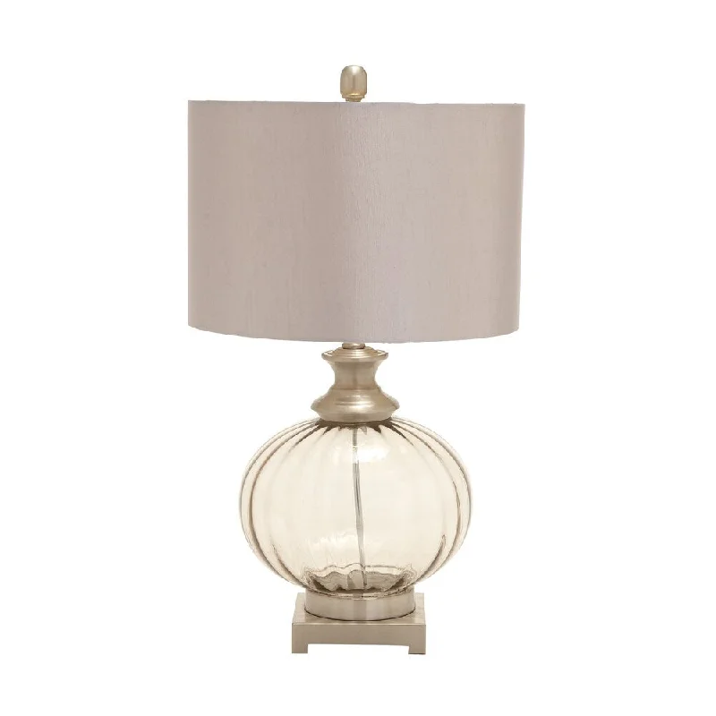 crystal table lamps with dazzling prisms for a glamorous effectcrystal table lamps with dazzling prisms for a glamorous effectGrey/Brown Glass/Metal 26-inch Table Lamp