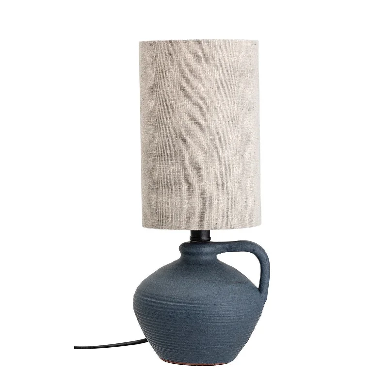 art deco table lamps with geometric shapes for a retro touchart deco table lamps with geometric shapes for a retro touchGrey Terracotta Table Lamp with Handle & Cotton Shade (Set of 2 Lamps)