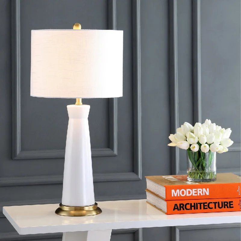 victorian style table lamps with ornate details for traditional homesvictorian style table lamps with ornate details for traditional homesHartley 29" Ceramic Column LED Table Lamp, White by JONATHAN Y