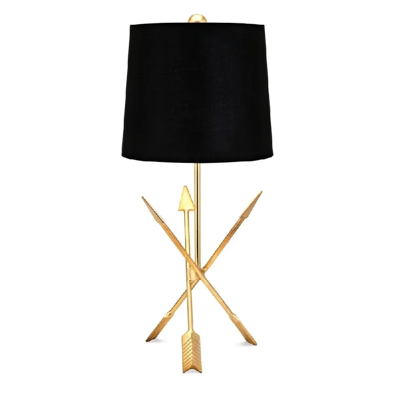crystal table lamps with dazzling prisms for a glamorous effectcrystal table lamps with dazzling prisms for a glamorous effectHelki Arrow Gold and Black Shape Table Lamp