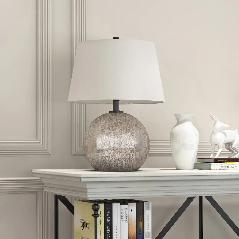 glass table lamps with a frosted surface for soft light diffusionglass table lamps with a frosted surface for soft light diffusionIngrid Luxe Table Lamp in Mercury Glass with Linen Shade