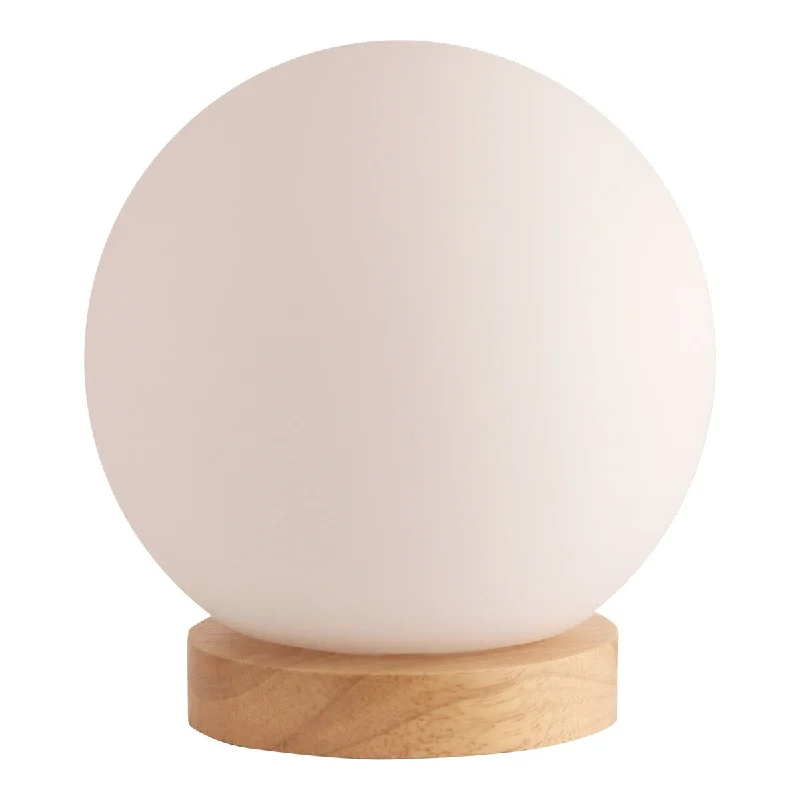 bohemian table lamps with colorful patterns for eclectic bedroomsbohemian table lamps with colorful patterns for eclectic bedroomsIris Bedside Lamp Natural Wooden Base with Round Glass Shade - 6.3"